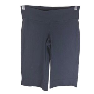 Lululemon Groove Mid-Rise Black Crop 15" Size‎ 6 Activewear Stretch Compression